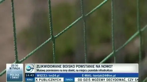 Zlikwidowali boisko, teraz ma znowu działać? 