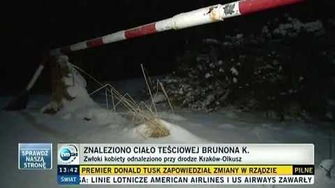 Znaleziono ciało teściowej Brunona K.