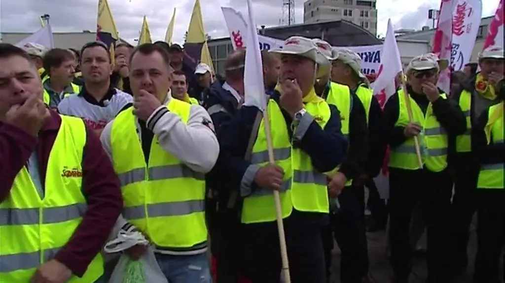 Związkowcy z Energi wyszli na ulice Gdańska 