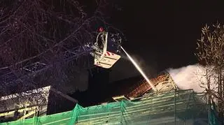 Pożar na terenie szpitala w Elblągu