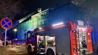 Pożar na terenie szpitala w Elblągu