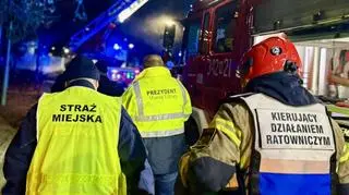 Pożar na terenie szpitala w Elblągu