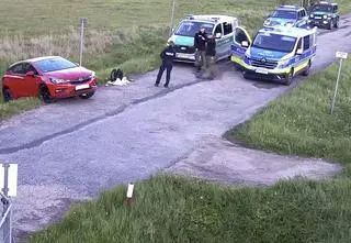 Ranił nożem mężczyznę, uciekał w kierunku granicy