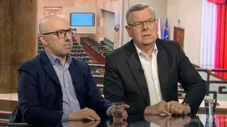 prof. Tomasz Nałęcz, Krzysztof Łapiński, płk rez. Maciej Matysiak, Agnieszka Legucka