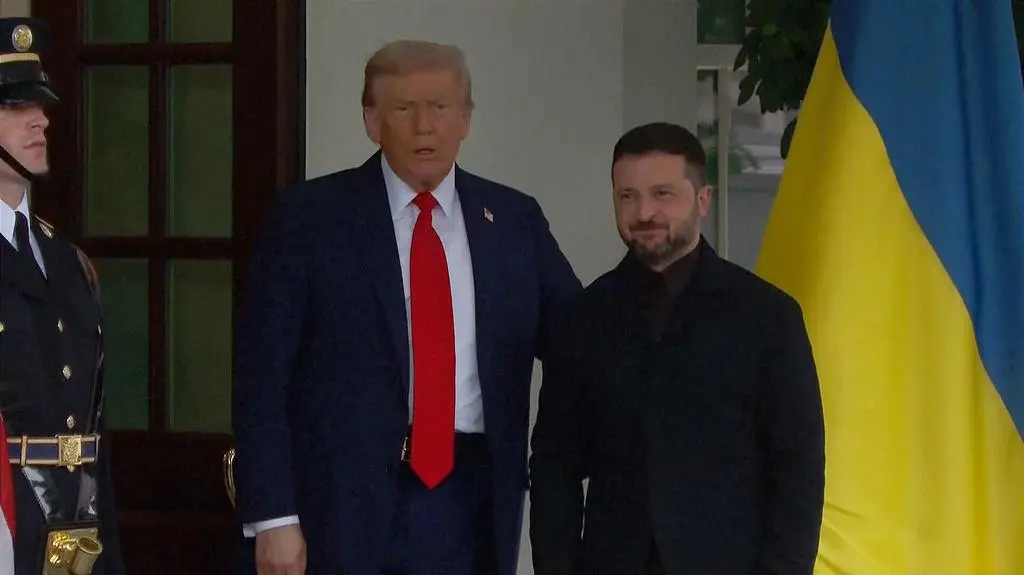 Trump i Zełenski na spotkaniu 18 sierpnia