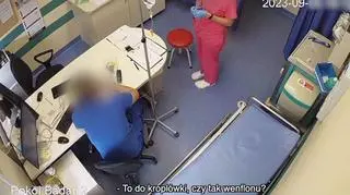 "Skoczysz po ampułeczkę?" Co brał lekarz na dyżurze? Nagranie 