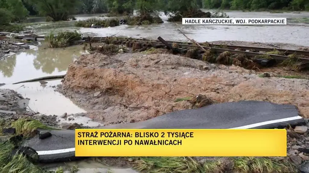 Rzecznik straży pożarnej o zalaniach i interwencjach na Podkarpaciu