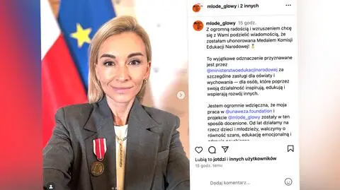 Martyna Wojciechowska uhonorowana Medalem Komisji Edukacji Narodowej