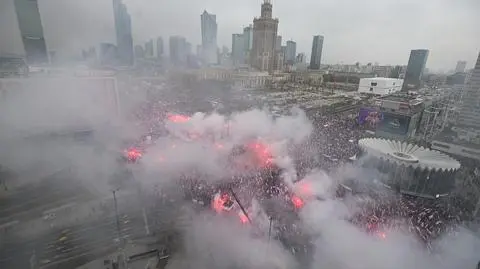 Race na marszu narodowców