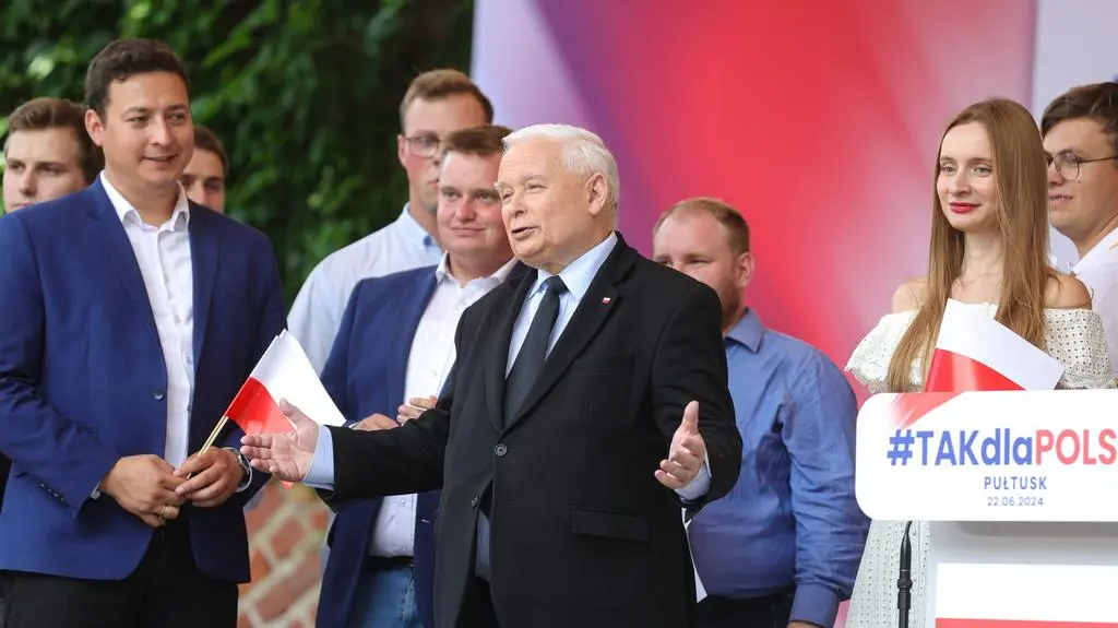 Jarosław Kaczyński w Pułtusku