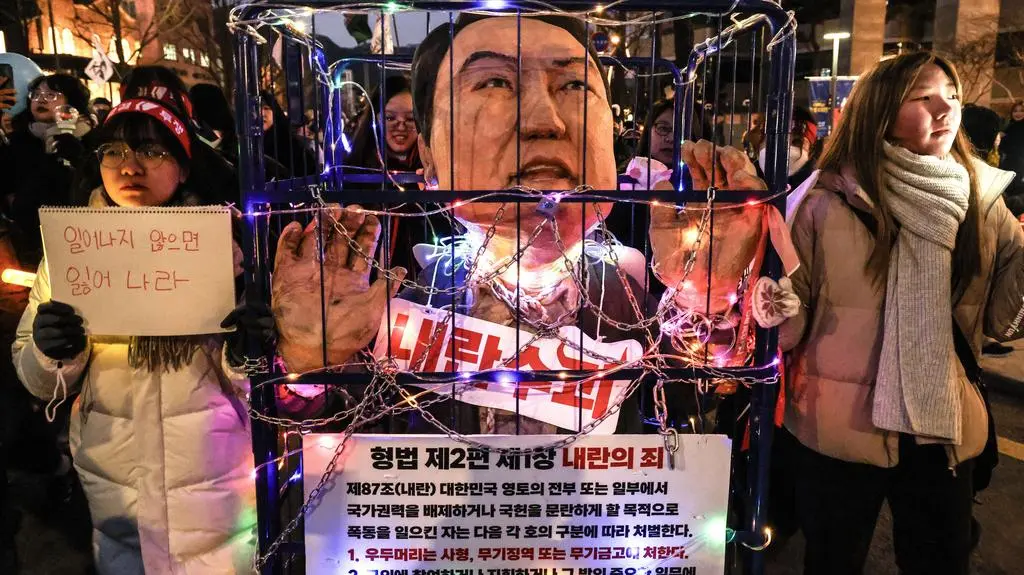 Korea Południowa. Protest przeciwników Jun Suk Yeola