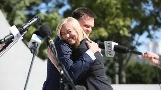 Szymon Hołownia i Hanna Gill-Piątek