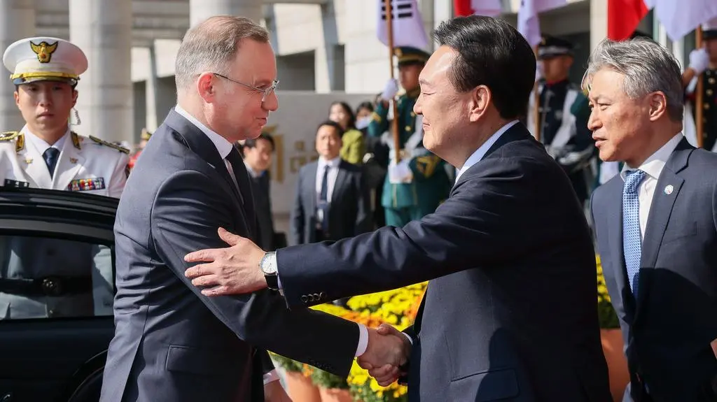 Andrzej Duda i Jun Suk Jeol