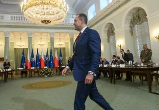 Nawrocki na posiedzeniu RBN