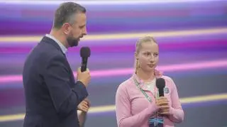 Kosiniak-Kamysz i młoda żołnierka na Campusie Polska Przyszłości