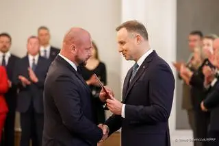 Jacek Siewiera i Andrzej Duda