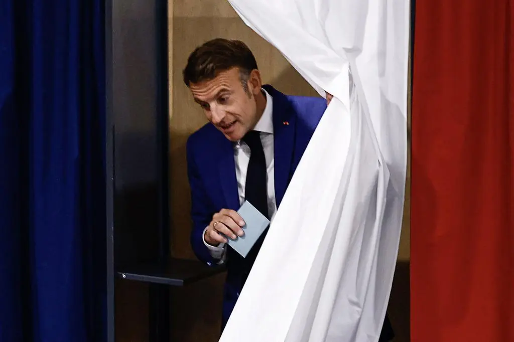 Emmanuel Macron zagłosował w wyborach