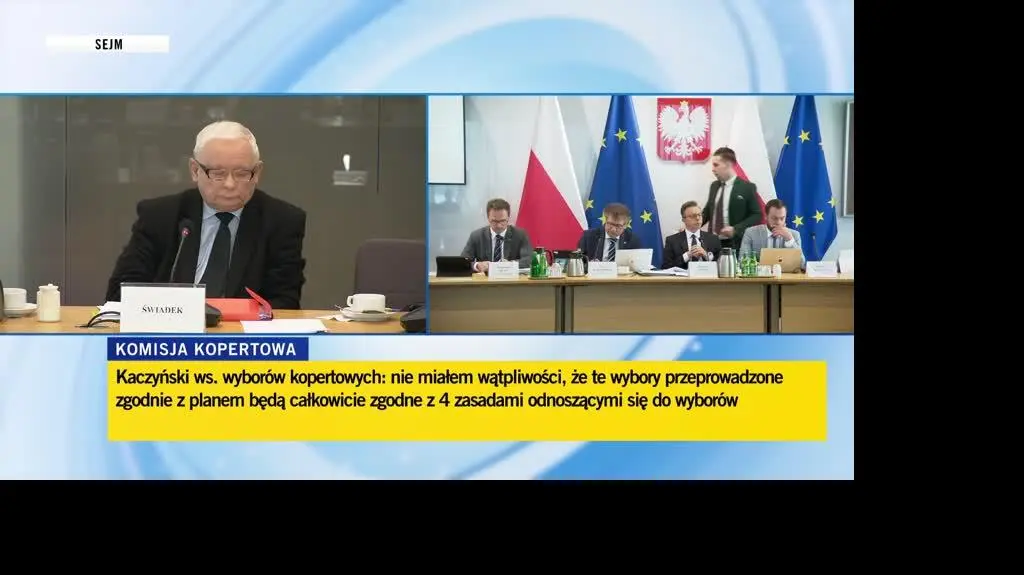 Kaczyński spóźnił się na przesłuchanie