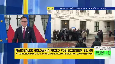 Posłanka PiS na konferencji marszałka Sejmu