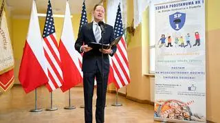 Brzezinski w szkole nr 1 w Przemyślu