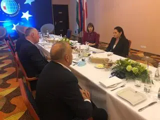 Spotkanie polityków Koalicji Obywatelskiej z Swiatłaną Cichanouską