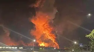 Pożar w Stomilu debica