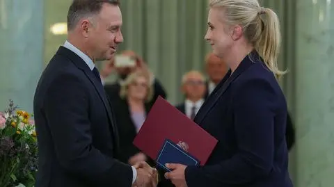 Katarzyna Sójka odebrała akt powołania od prezydenta