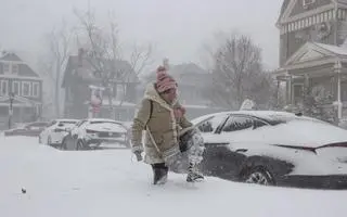 Śnieżyca w stanie Nowy Jork