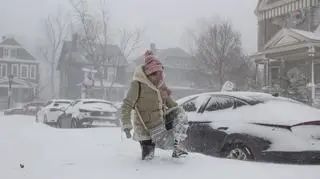 Śnieżyca w stanie Nowy Jork