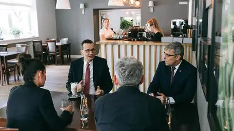 Premier Mateusz Morawiecki w restauracji