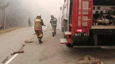 Ogień pojawia się w lasach i na polach