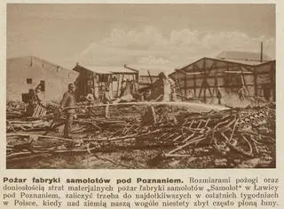 Fabryka spłonęła we wrześniu 1929 r.