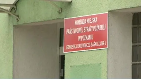 Strażak pełni służbę w Jednostce Ratowniczo-Gaśniczej nr 6 na poznańskich Krzesinach
