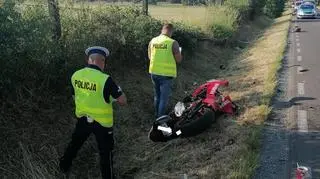 Motocyklista poniósł śmierć na miejscu