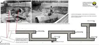Schemat szczeliny pod placem Mickiewicza