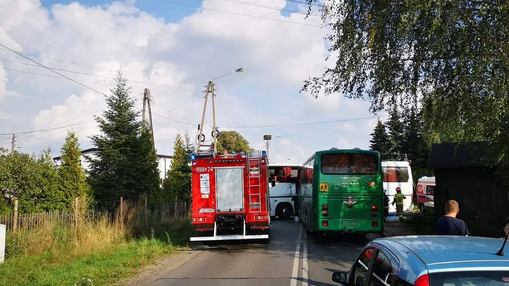 Zderzyły się dwa autobusy