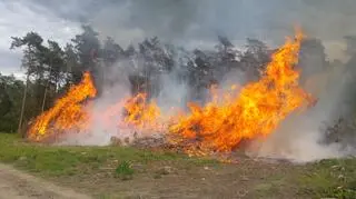 Pożar gasiło 48 strażaków