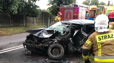 "Zjechał z drogi i uderzył w drzewo". Kierowca nie żyje