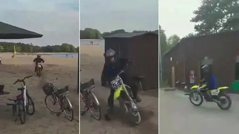 Motocyklem jeździł po plaży. Jest nagranie, 18-latek wytłumaczy się przed sądem