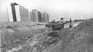 Wykop na wysokości ulicy Słowiańskiej w 1982 r.