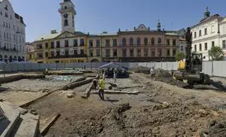 Widok ogólny na teren wykopalisk