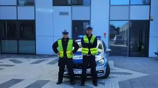 Policjanci eskortowali rodzącą kobietę do krośnieńskiego szpitala 