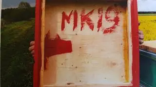 Pod daszkami i z boku zadaszeń znajdowały się inicjały oraz napisy: KMICHAŁEK, MK, ARR, KOWR. 