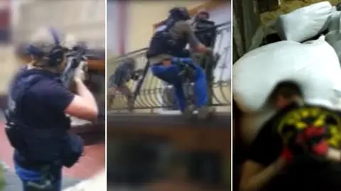 Policjanci opublikowali film z zatrzymania jednego z członków grupy