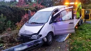 Pościg zakończył się na ogrodzeniu