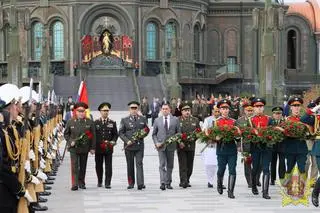 Spotkanie ministrów obrony krajów WNP, Szanghajskiej Organizacji Współpracy i ODKB (na zdjęciu Wiktar Chrenin jest pierwszy z lewej)