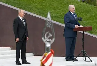 Władimir Putin i Alaksandr Łukaszenka spotkali się w czerwcu w Moskwie 