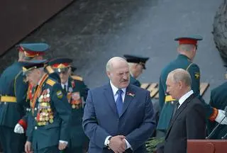 Spotkanie prezydenta Rosji Władimira Putina i Alaksandra Łukaszenki w Moskwie 