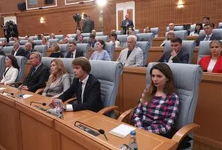 Dziennikarze na spotkaniu z prezydentem