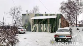 Strzelnica przy ulicy Pyłypa Orłyka (Filipa Orlika) w Połtawie. W tym miejscu doszło do tragedii